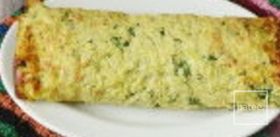 Оригинальный, красивый и вкусный рулет из кабачка, грибов и сыра. - Шаг 2