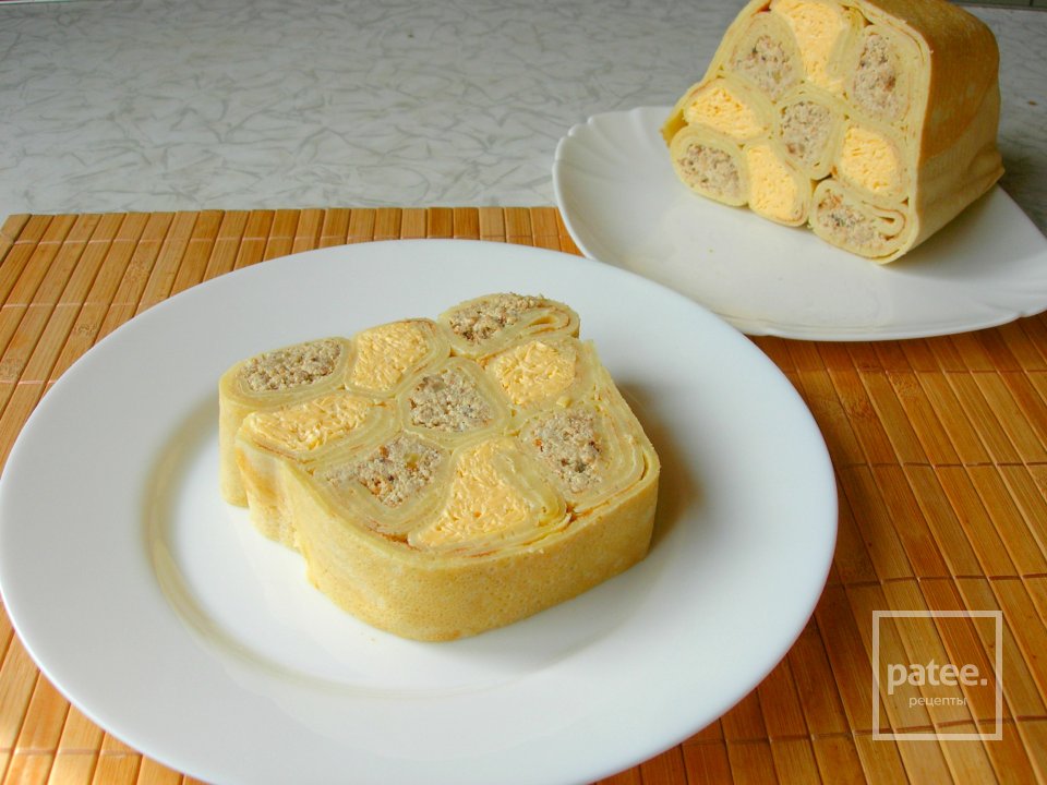 Шахматный блинный пирог без выпечки! - Шаг 1