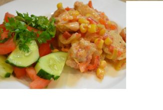 Індичка тушкована з кукурудзою