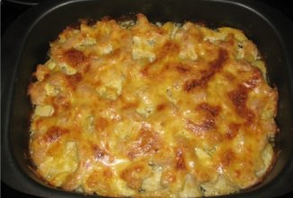 Запечена картопля з курячим філе