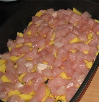 Запечена картопля з курячим філе - Шаг 2