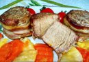 Медальоны из свинины в беконе