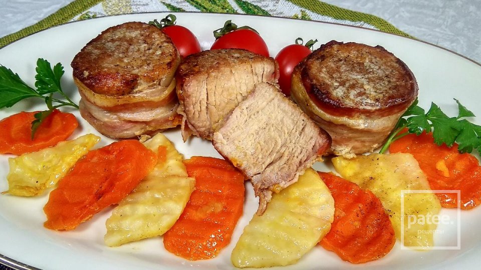 Медальоны из свинины в беконе - Шаг 13