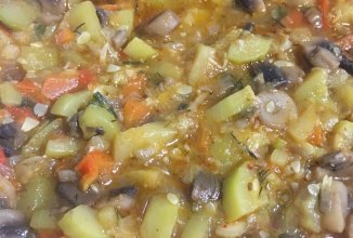 Рагу овощное с грибами