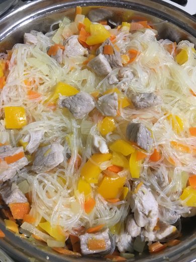 Фунчоза со свининой - Шаг 3