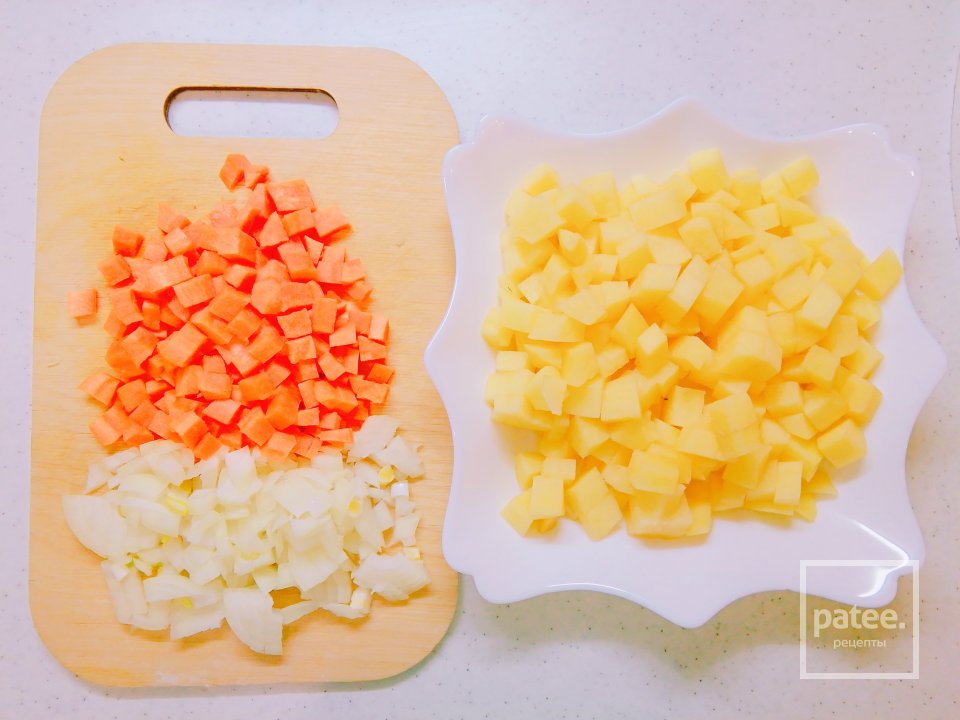 Чечевичный суп-пюре с гренками - Шаг 2