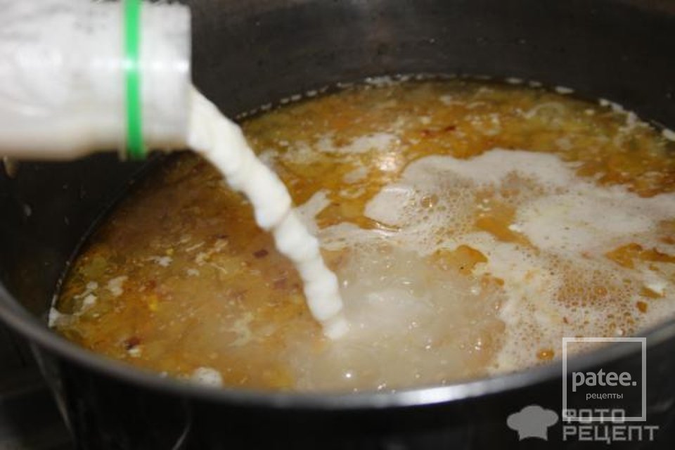 Рецепт: Борщ зеленый "Весенний" - со щавлем, кислым молоком и пшеном - Шаг 7