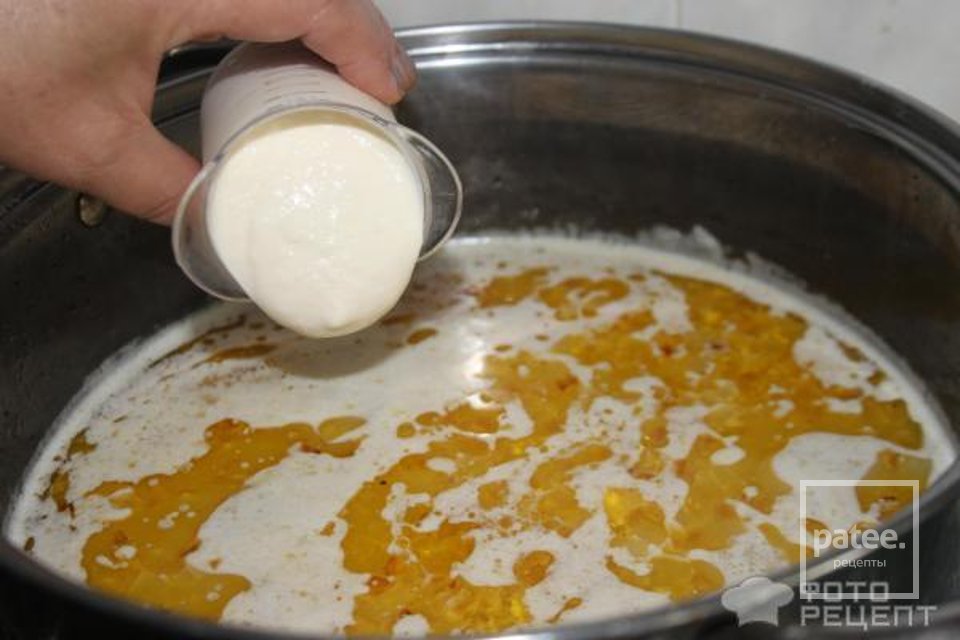 Рецепт: Борщ зеленый "Весенний" - со щавлем, кислым молоком и пшеном - Шаг 8