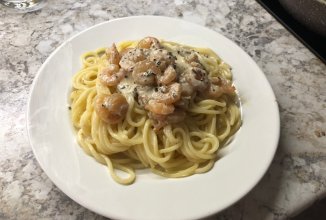 Паста с креветками