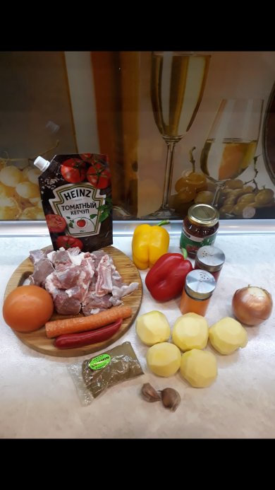 Шурпа ковурма (жаренная) - Шаг 1