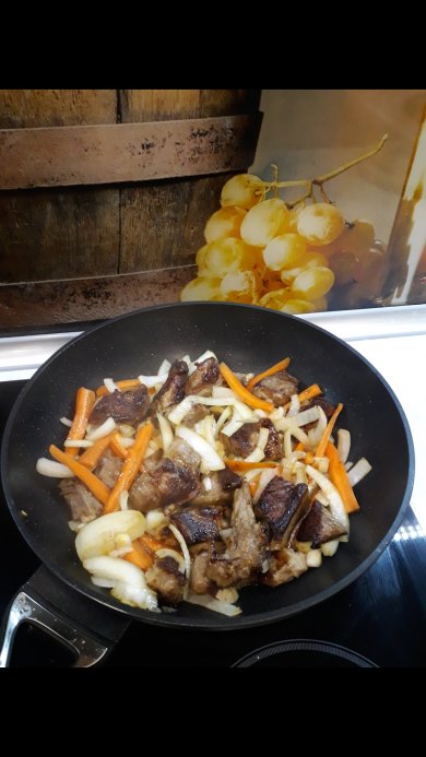 Шурпа ковурма (жаренная) - Шаг 4