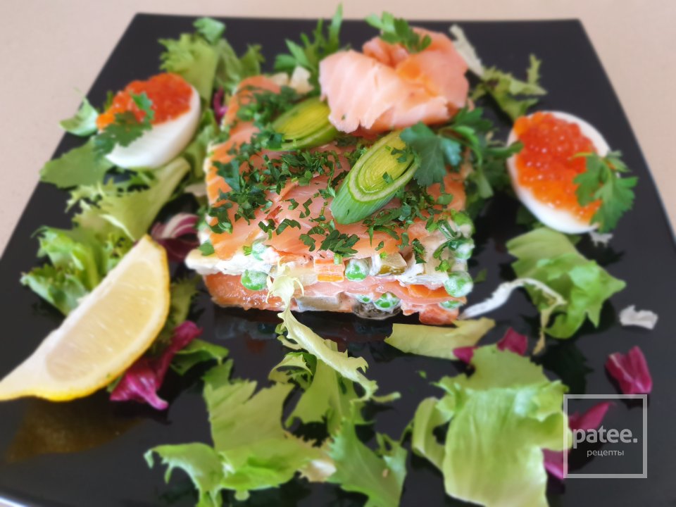 Праздничная закуска с сёмгой и икрой - Шаг 15