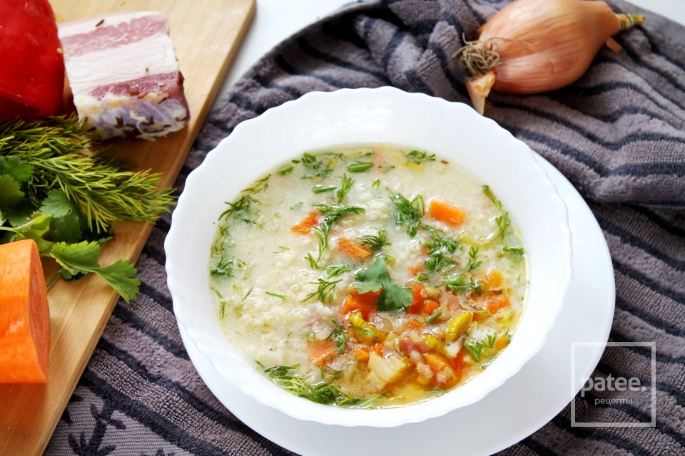 Кулеш с салом и овощами - Шаг 17