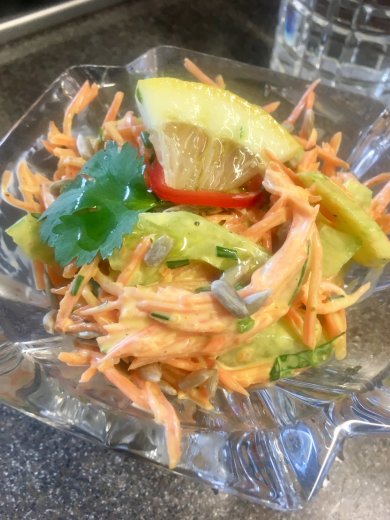 ПП завтрак: постный морковный 🥕салат на хлебце из отрубей - Шаг 2