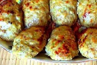 Котлеты из кабачков с фаршем