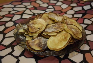 невероятные оладушки с кусочками банана