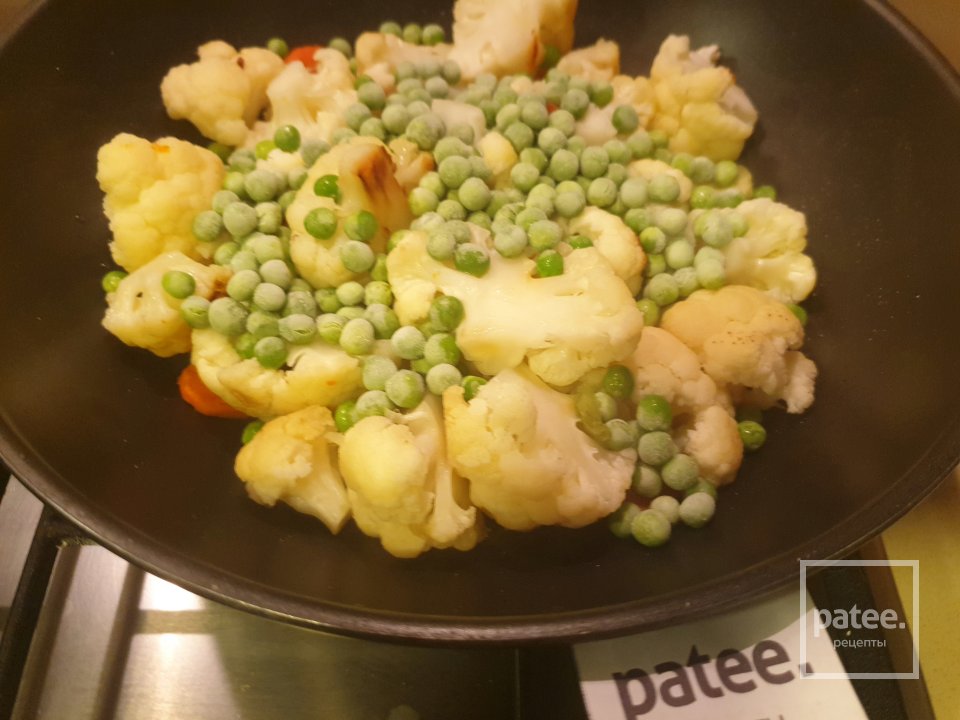 Рис с курицей и цветной капустой под соусом карри - Шаг 6