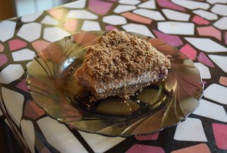 Рассыпчатый пирог с творогом