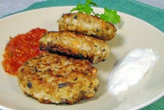 Постные котлеты с грибами