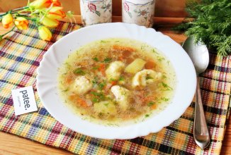 Гречневый суп с клецками