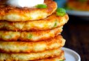 Оладьи из картофельного пюре с сыром