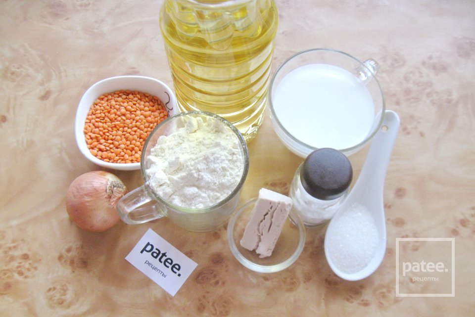 Жареные пирожки с красной чечевицей - Шаг 1