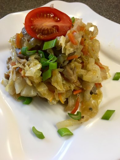 Постная солянка с вешенками - Шаг 4