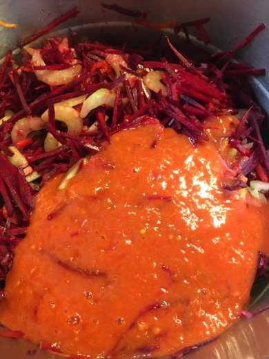 Постный борщ с шампиньонами - Шаг 6