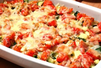 Яркая овощная запеканка