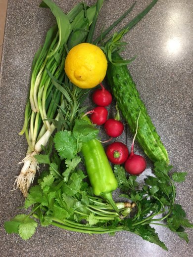 Постный зелёный салат 🥗 в лаваше - Шаг 1