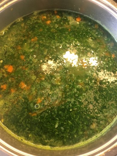 Рисовый суп со шпинатом - Шаг 4