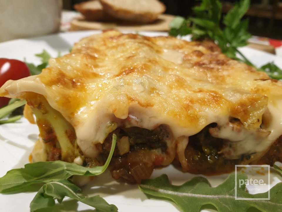 Канелоне с начинкой из брокколи и шампиньонов - Шаг 18