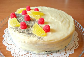 Домашний торт на День рождения, совсем несложный и очень вкусный!