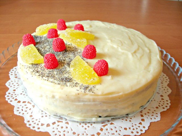 Домашний торт на День рождения, совсем несложный и очень вкусный!