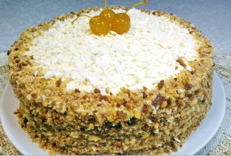 Торт Молочная Девочка на сгущёнке