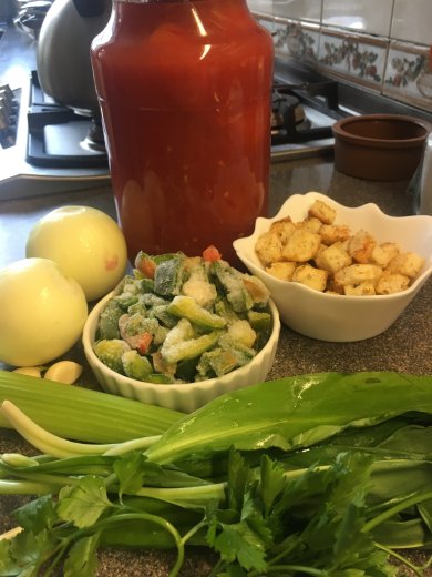 Копченый томатный 🍅 суп - Шаг 1