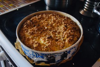 яблочный чизкейк