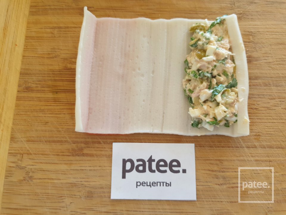 Лёгкая закуска с фаршированными крабовыми палочками - Шаг 11