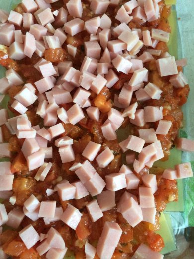 Лазанья с ветчиной и томатами - Шаг 10