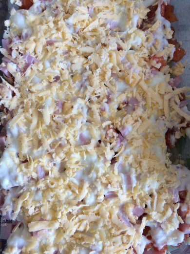 Лазанья с ветчиной и томатами - Шаг 12