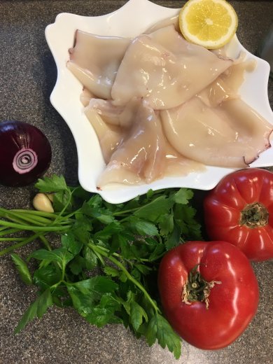 Салат «Алые паруса» с кальмарами🦑🦑🦑 - Шаг 1