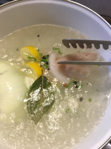 Салат «Алые паруса» с кальмарами🦑🦑🦑 - Шаг 3