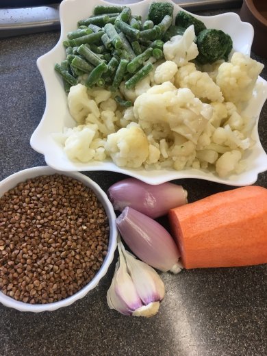 Постный овощной суп с гречкой - Шаг 1