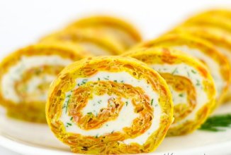 Морковный рулет со сливочным сыром