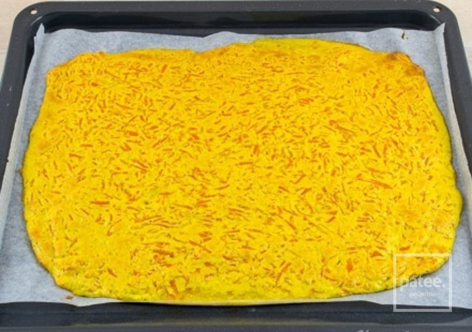 Морковный рулет со сливочным сыром - Шаг 7