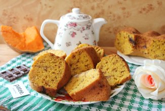 Тыквенный кекс с шоколадом