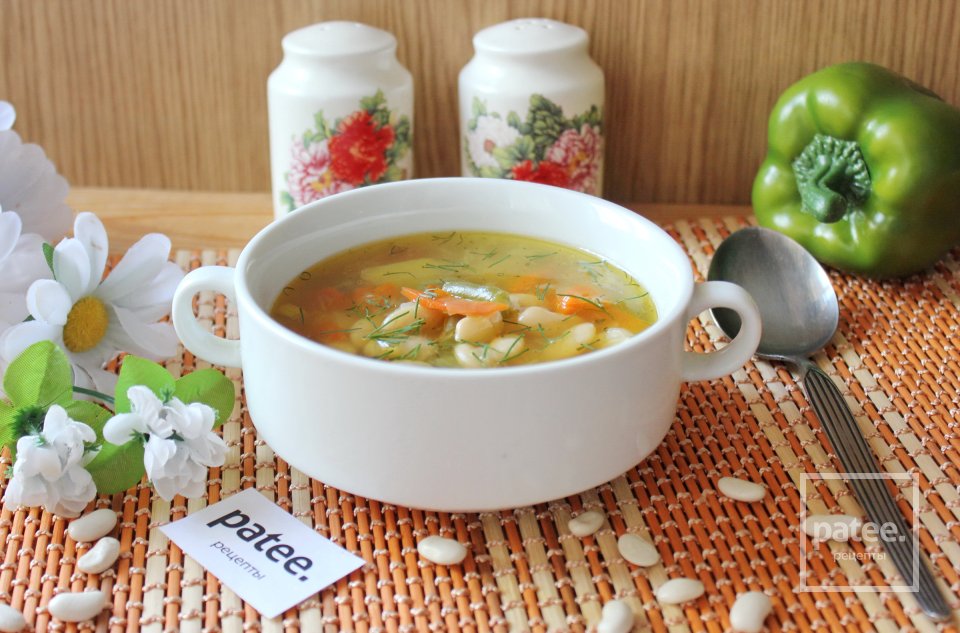 Суп с белой и зеленой фасолью - Шаг 10