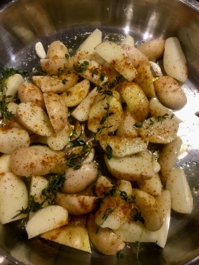 Молодой печёный картофель с тимьяном - Шаг 2