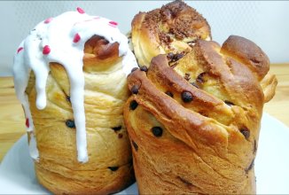 Пасхальный кулич с шоколадом