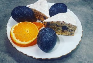 Бездрожжевой творожный кулич